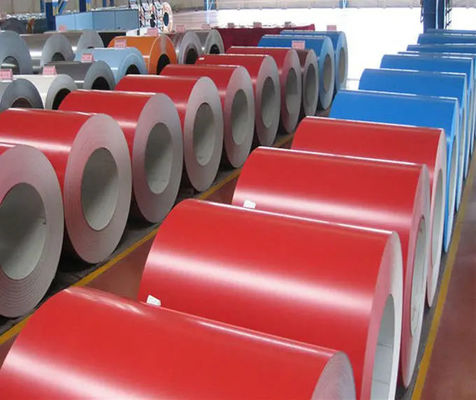 Z40 To 600g/M2 Color Coated Steel Plate Color Steel Coil 610mm