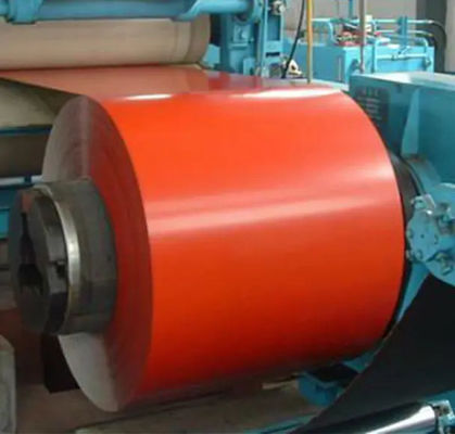 Z40 To 600g/M2 Color Coated Steel Plate Color Steel Coil 610mm