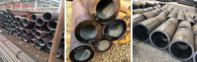 5.8m 6m Seamless Steel Pipe Black Painted Steel Hydraulic Tubing For Fertilizer 0