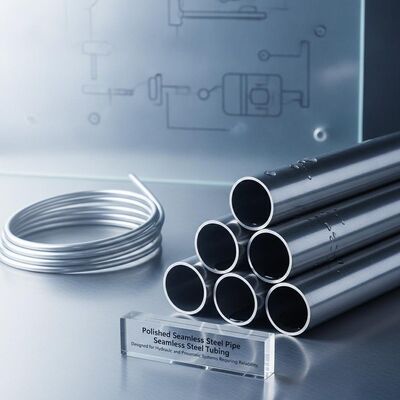 Polished Seamless Steel Pipe and Seamless Steel Tubing with Customized Size and High Purity >99.99% for Hydraulic Systems